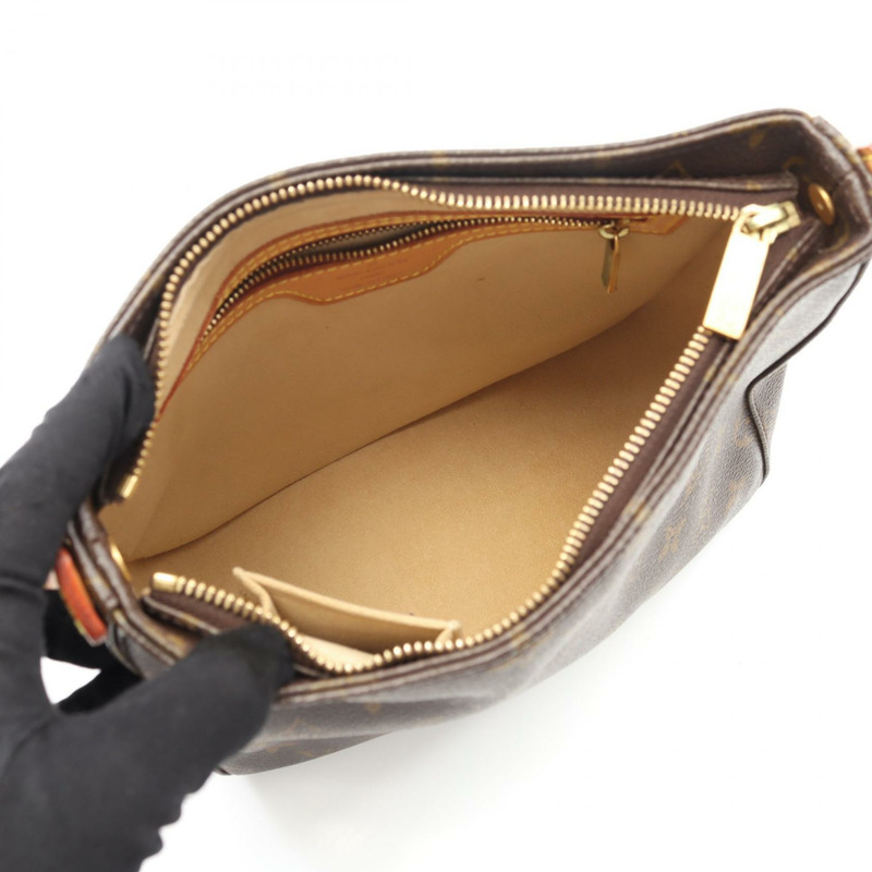 路易威登 Looping MM 單肩包 M51146 Monogram 帆布棕色二手女士 LV-2