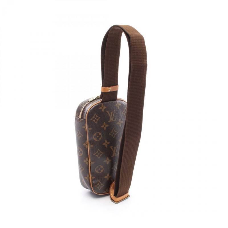 路易威登 Pochette Gange 腰包 M51870 Monogram 帆布 棕色 二手 男女通用-1
