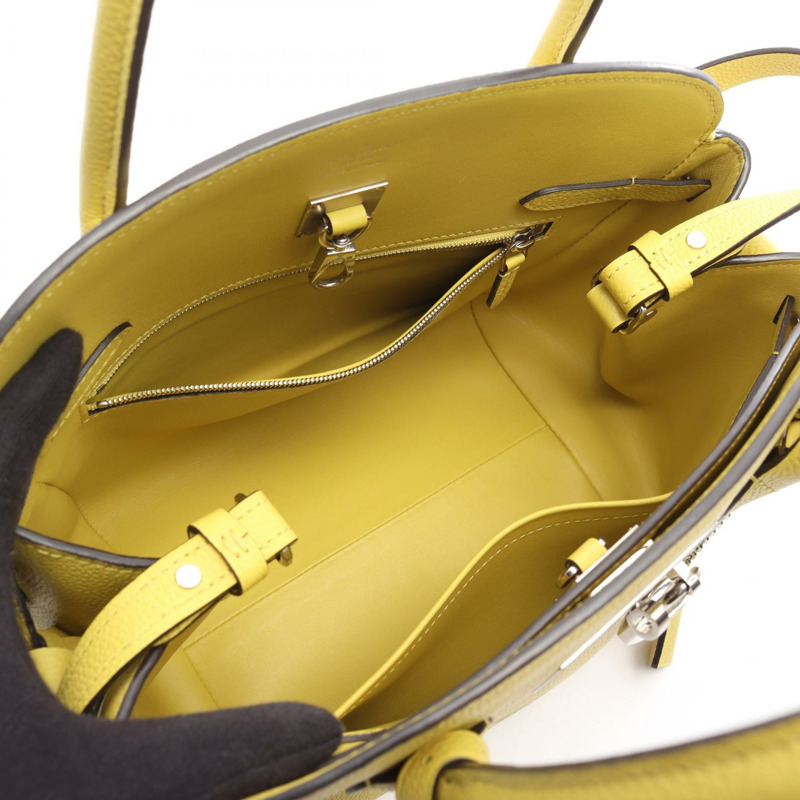 路易威登 Mira PM 單肩手提包 M51446 黃色皮革二手女士 LV-2