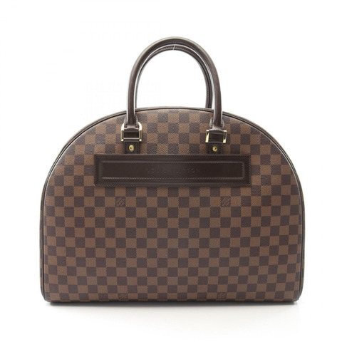 路易威登 Nolita 24 手提包 N41454 Damier 帆布皮革 Ebene 二手女士 LV