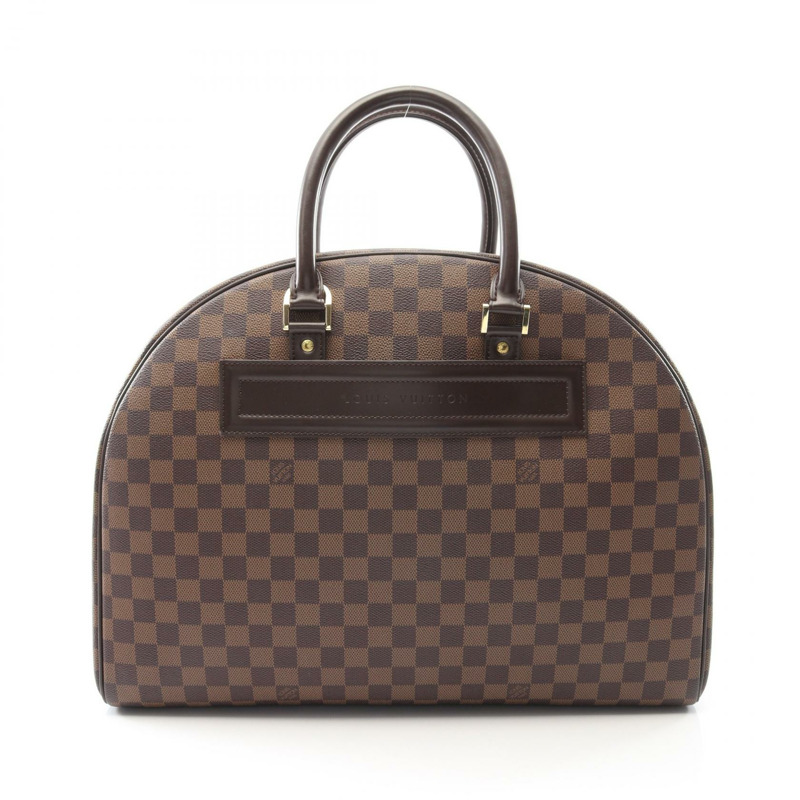 路易威登 Nolita 24 手提包 N41454 Damier 帆布皮革 Ebene 二手女士 LV-0