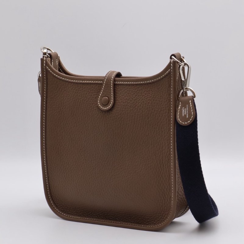 HERMES Mini evelyne - 灰銀配深藍背帶 U-1