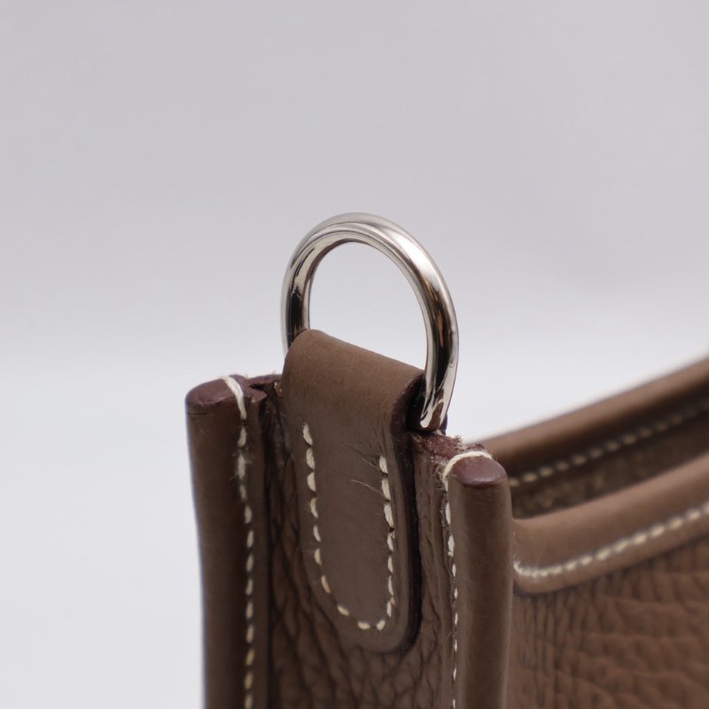 HERMES Mini evelyne - 灰銀配深藍背帶 U-3