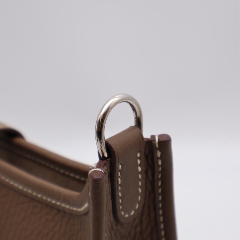 HERMES Mini evelyne - 灰銀配深藍背帶 U-4