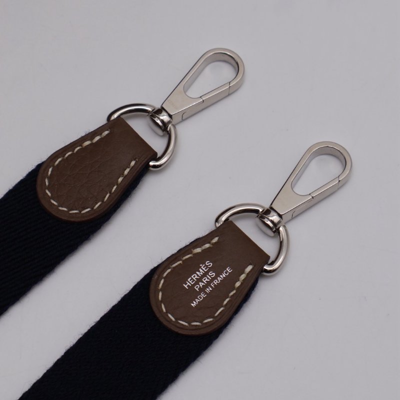 HERMES Mini evelyne - 灰銀配深藍背帶 U-5