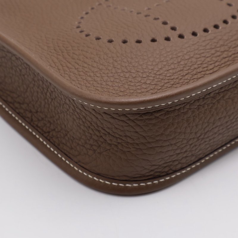 HERMES Mini evelyne - 灰銀配深藍背帶 U-6