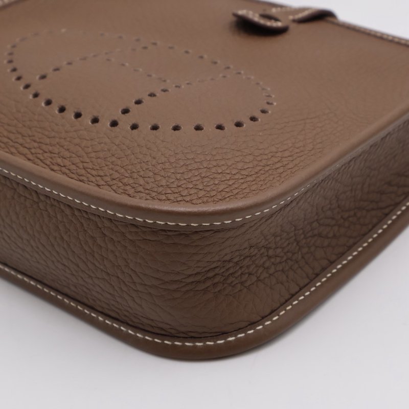 HERMES Mini evelyne - 灰銀配深藍背帶 U-7