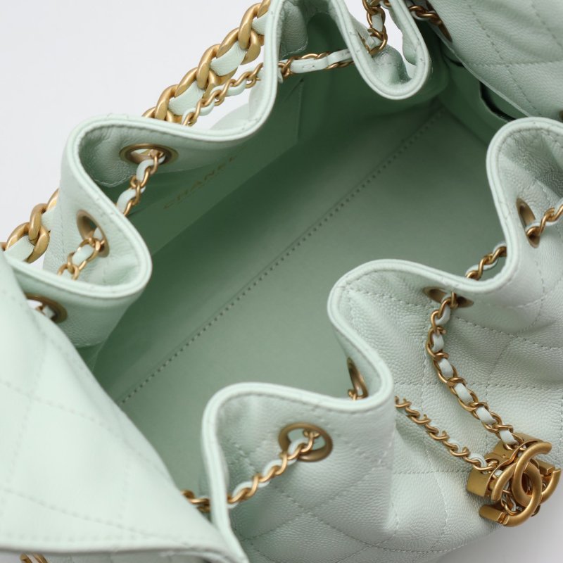 CHANEL 25 Hobo bag - 小號薄荷綠金-2