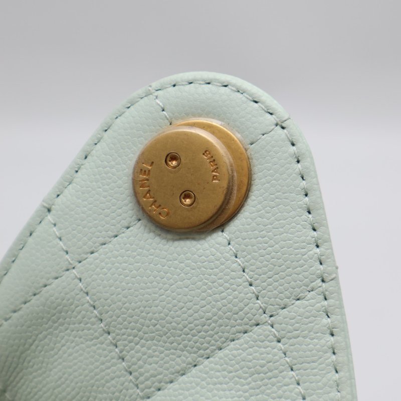 CHANEL 25 Hobo bag - 小號薄荷綠金-5