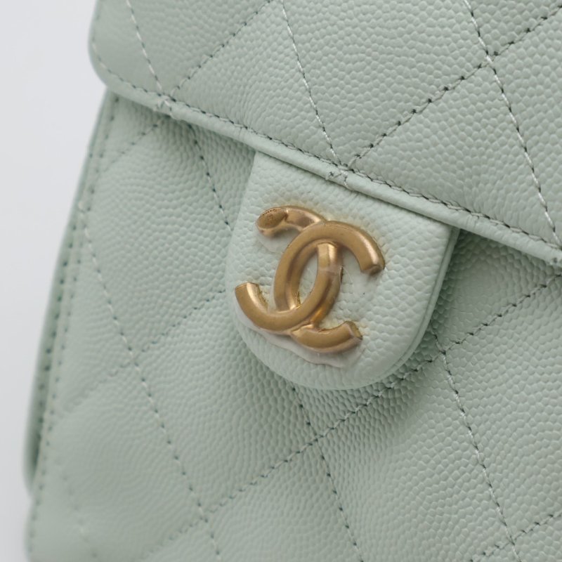 CHANEL 25 Hobo bag - 小號薄荷綠金-6