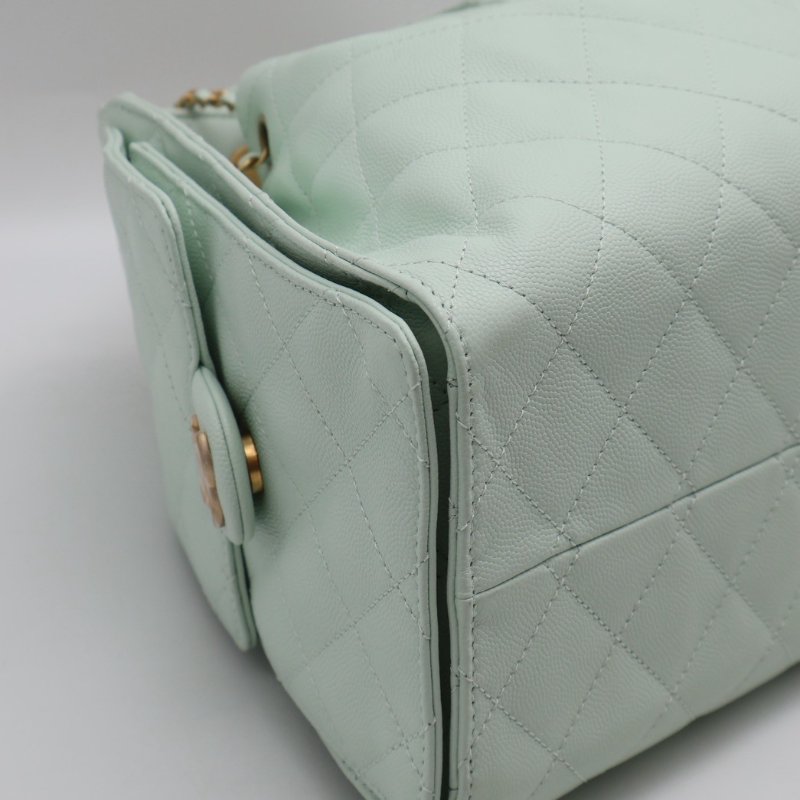 CHANEL 25 Hobo bag - 小號薄荷綠金-8