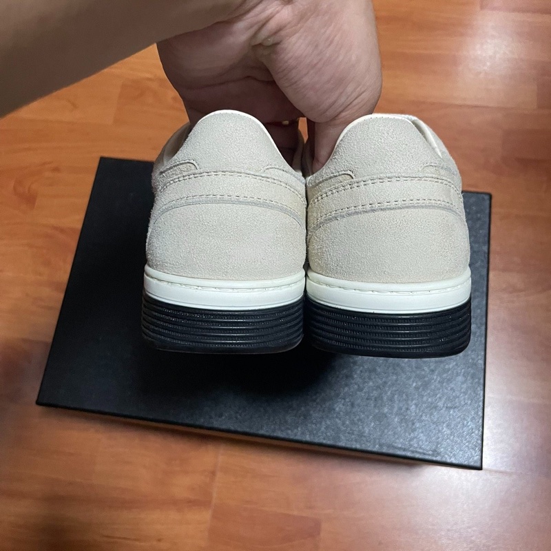 Chanel更是香奈兒徽標絨面低幫板鞋 女款棕色 36碼 99新成色-4