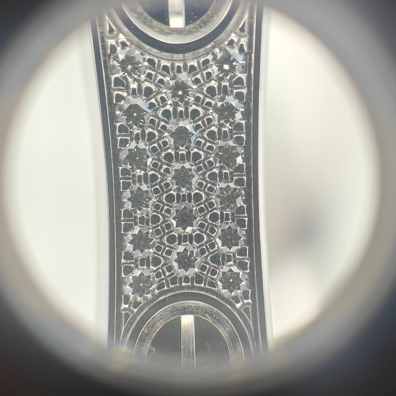 Cartier 卡地亞 love 18K白金 寬版滿天星鑽石手環 Size 17 Bracelet-4