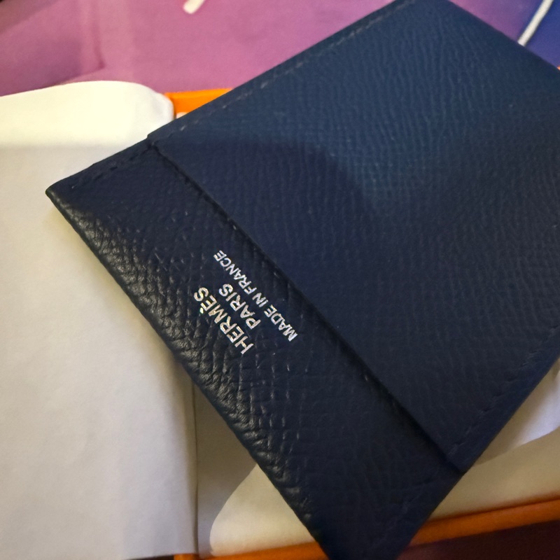 Hermès Hermes MC2 Gama Card Case Blue 名片夾-7