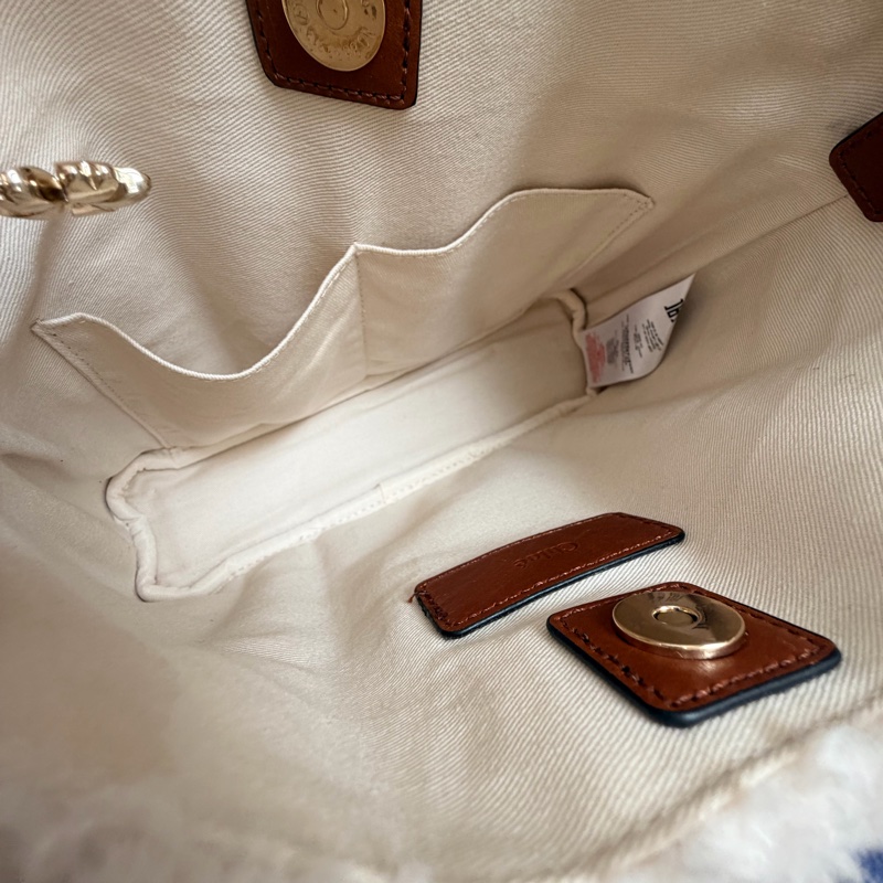 Chloe 經典品牌LOGO泰迪絨毛手提/肩背包(焦糖)-16