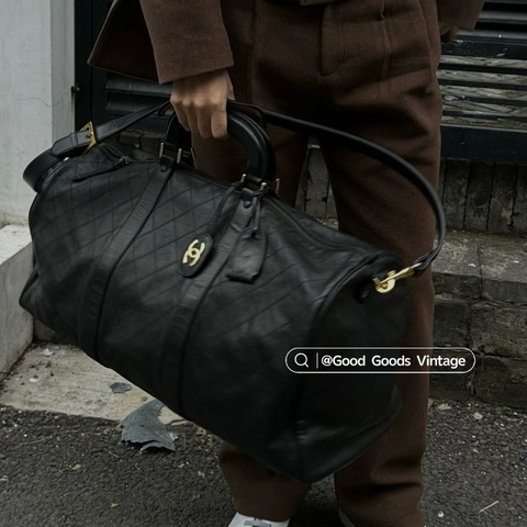 【極新｜全平台唯一稀有】 Chanel 香奈兒 波士頓旅行袋 專櫃28萬！