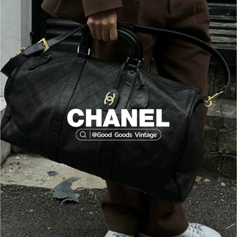 【極新|全平台唯一稀有】 Chanel 香奈兒 波士頓旅行袋 專櫃28萬!-1