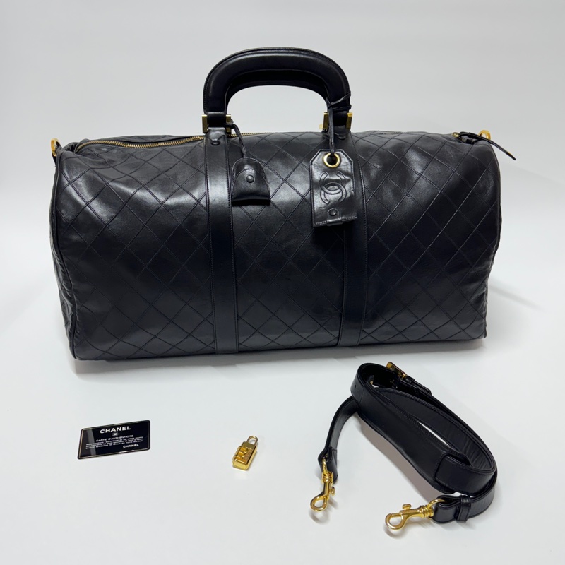 【極新|全平台唯一稀有】 Chanel 香奈兒 波士頓旅行袋 專櫃28萬!-34
