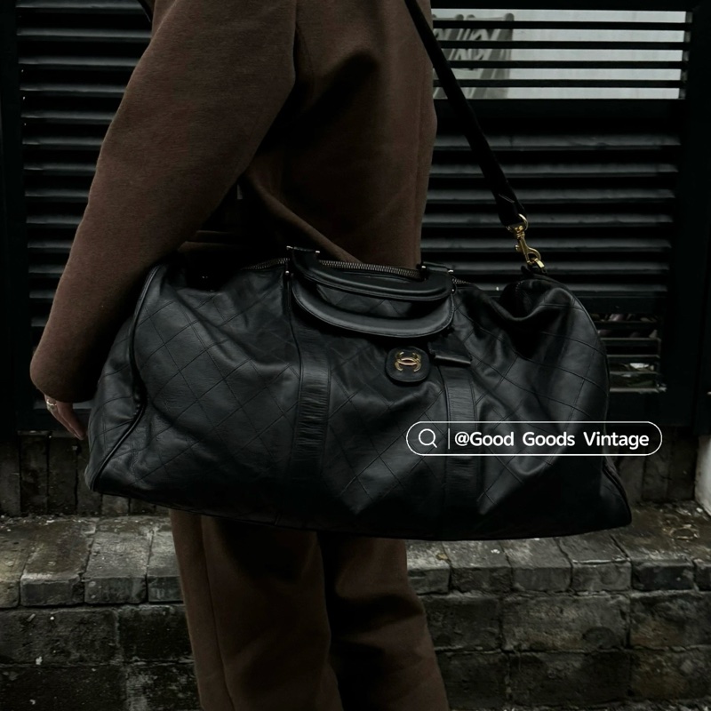 【極新|全平台唯一稀有】 Chanel 香奈兒 波士頓旅行袋 專櫃28萬!-36