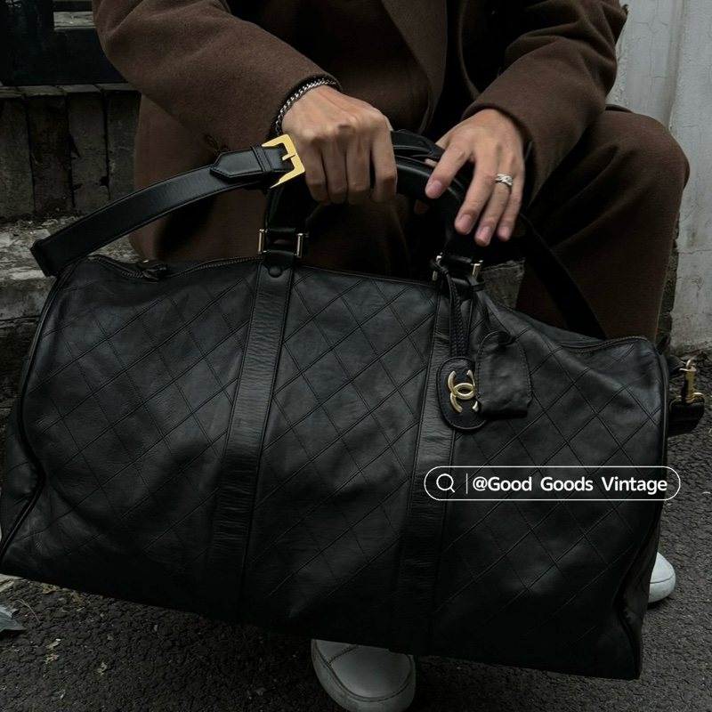 【極新|全平台唯一稀有】 Chanel 香奈兒 波士頓旅行袋 專櫃28萬!-38