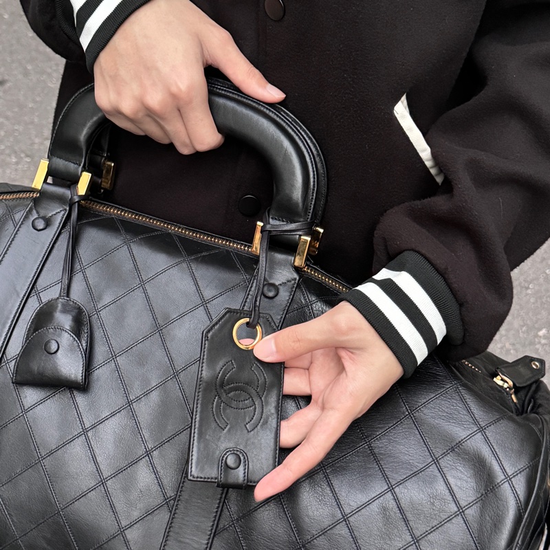 【極新|全平台唯一稀有】 Chanel 香奈兒 波士頓旅行袋 專櫃28萬!-46