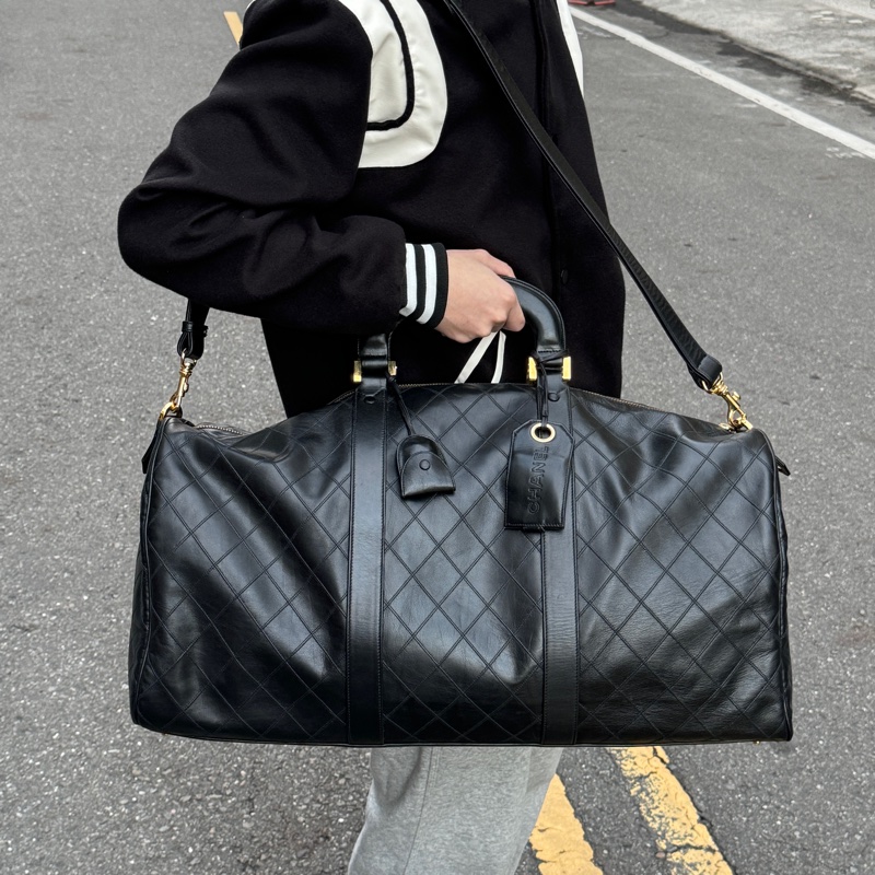 【極新|全平台唯一稀有】 Chanel 香奈兒 波士頓旅行袋 專櫃28萬!-48