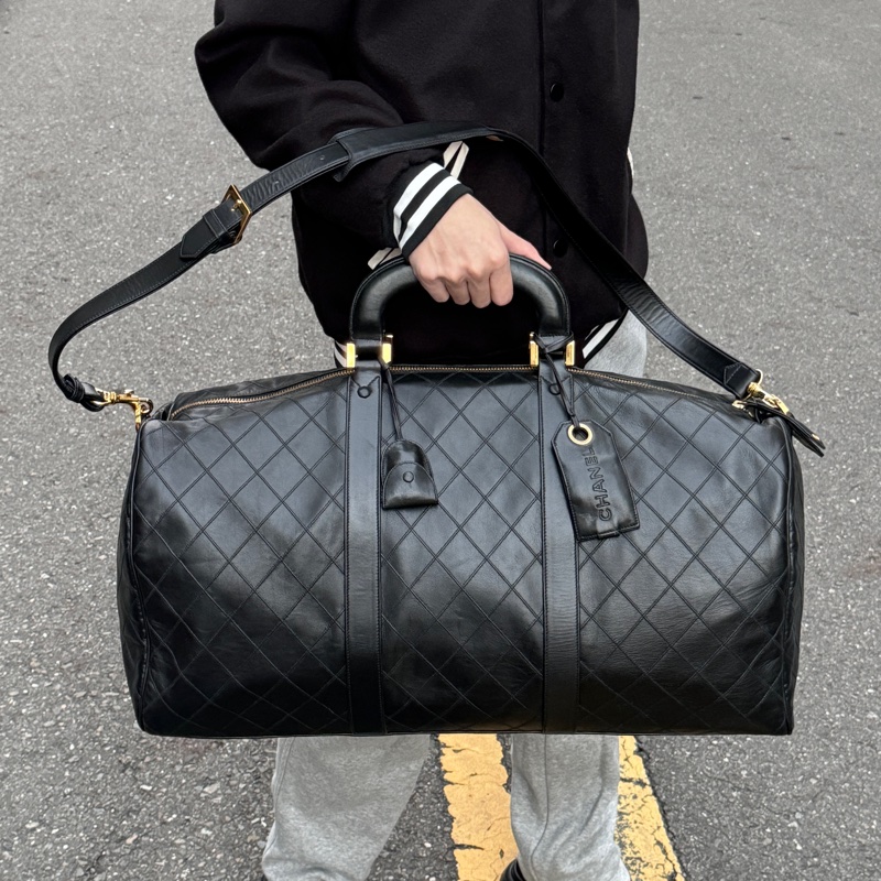 【極新|全平台唯一稀有】 Chanel 香奈兒 波士頓旅行袋 專櫃28萬!-49