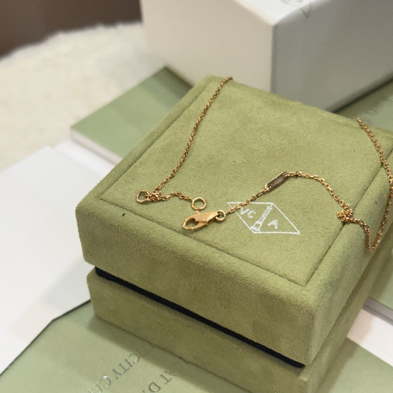 Van Cleef & Arpels Sweet Alhambra熔岩項鍊18K玫瑰金-4