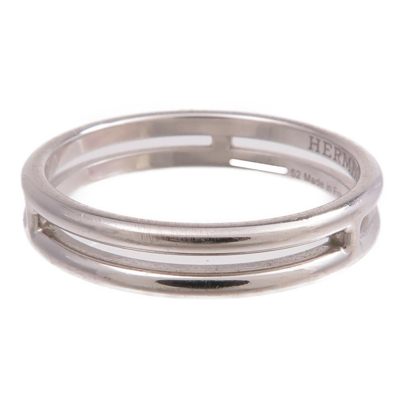 HERMES 18K白金Ariane Ring戒指US#6-2