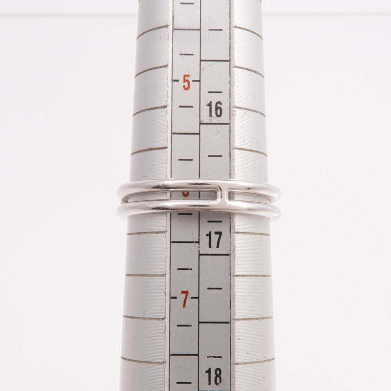 HERMES 18K白金Ariane Ring戒指US#6-6