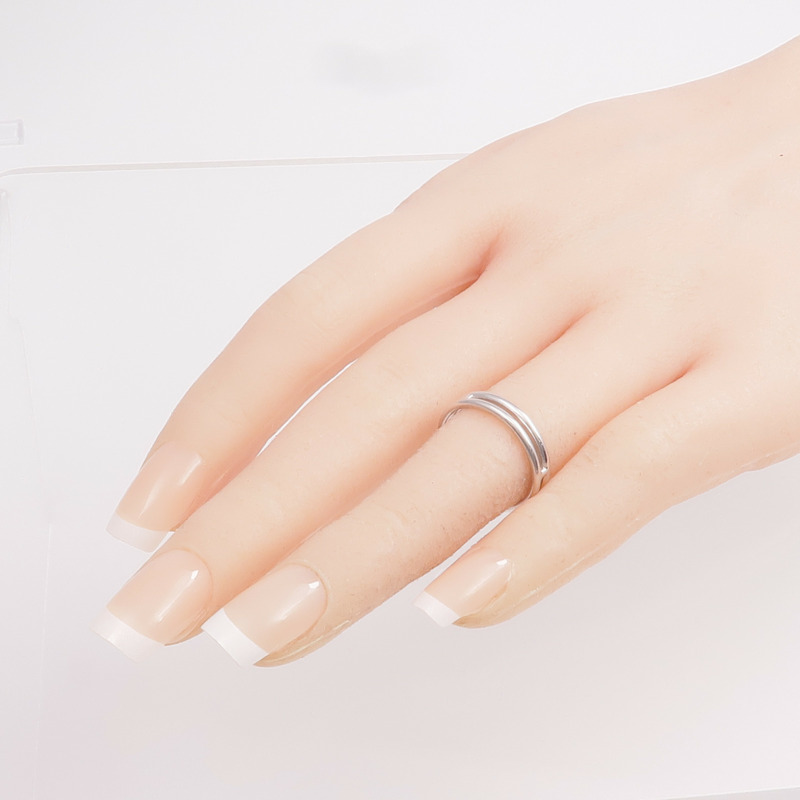 HERMES 18K白金Ariane Ring戒指US#6-7