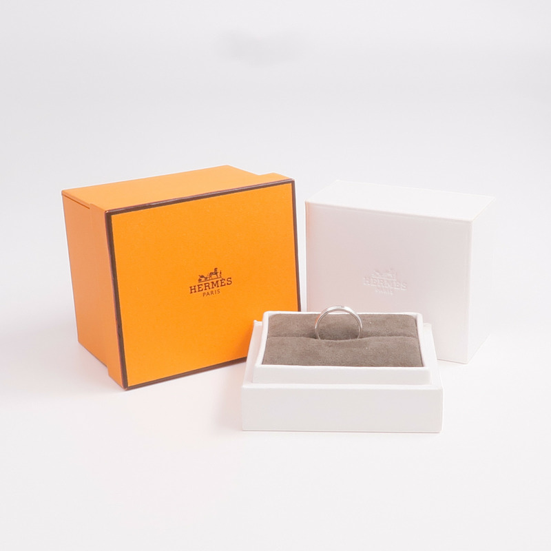 HERMES 18K白金Ariane Ring戒指US#6-8