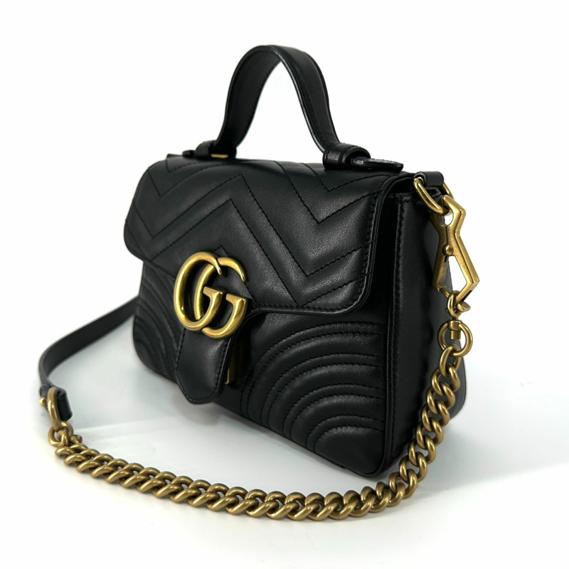 【包稅】GUCCI GG Marmont迷你手提斜背包 547260-2
