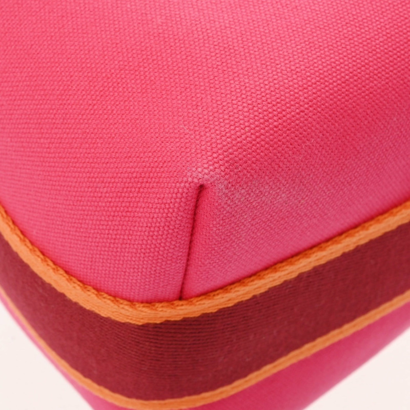 愛馬仕 (HERMES) Bride a 黑色 PM 芙蓉花小姐 100% 純棉手拿包,A 級,二手,Ginzo-6