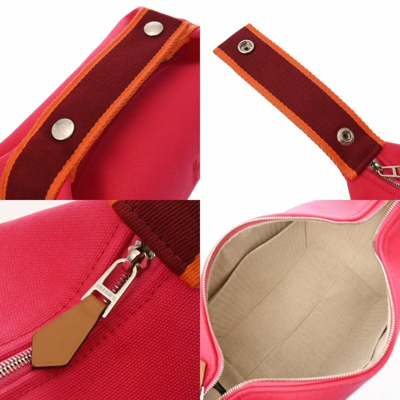 愛馬仕 (HERMES) Bride a 黑色 PM 芙蓉花小姐 100% 純棉手拿包,A 級,二手,Ginzo-9