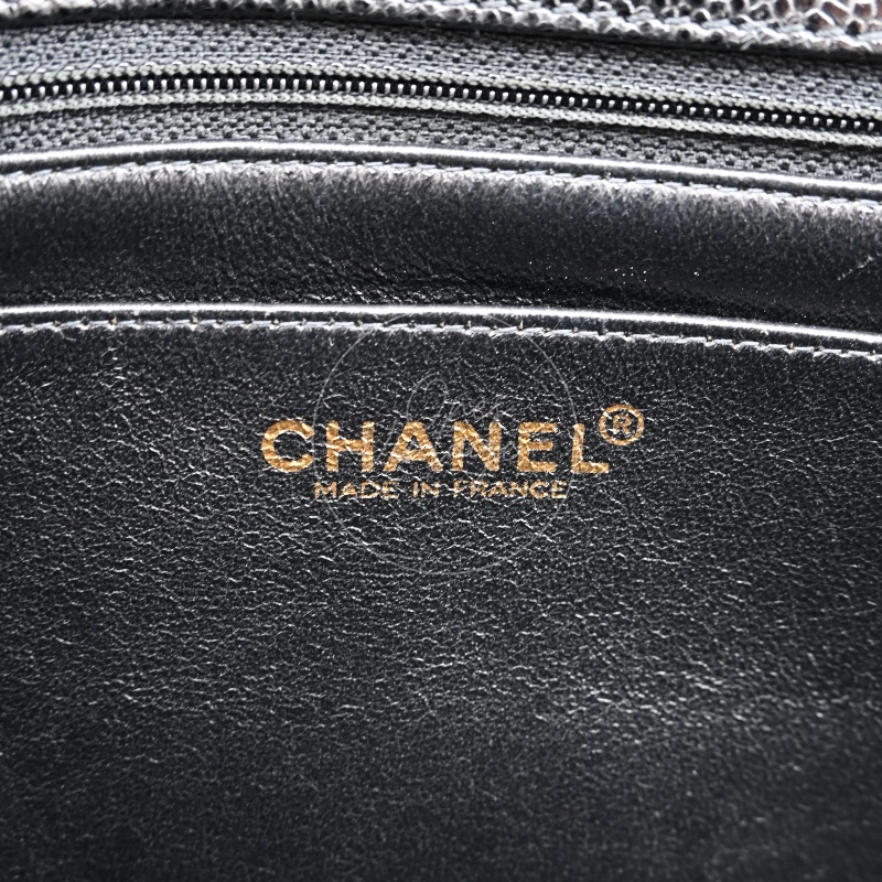 [Pre-owned] Chanel So Black Caviar Shoulder Bag-23