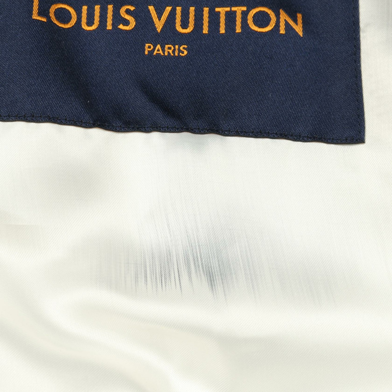 路易威登 Monogram Playground Varsity Blouson 外套 #50 羊毛 白色 二手 LV-7