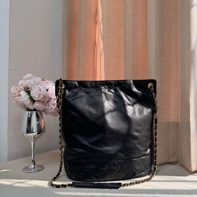 Chanel 小羊皮 鏈條包 vintage 中古 二手 容量大 現貨 出清特價-1