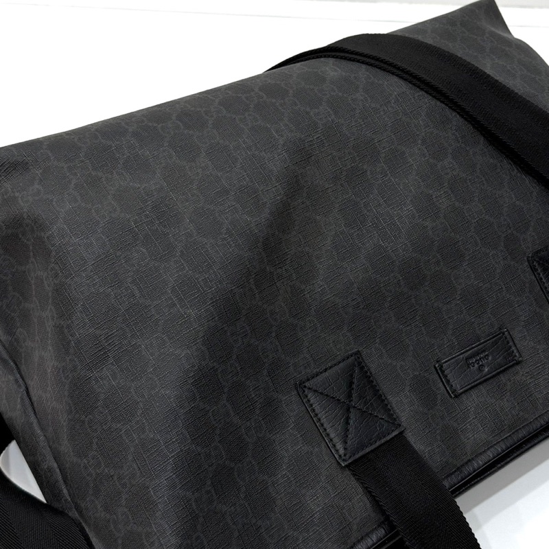 GUCCI pvc GG 壓紋 黑色 托特包 肩背包 斜背包 側背包 登機包 登機袋 購物袋 購物包-32