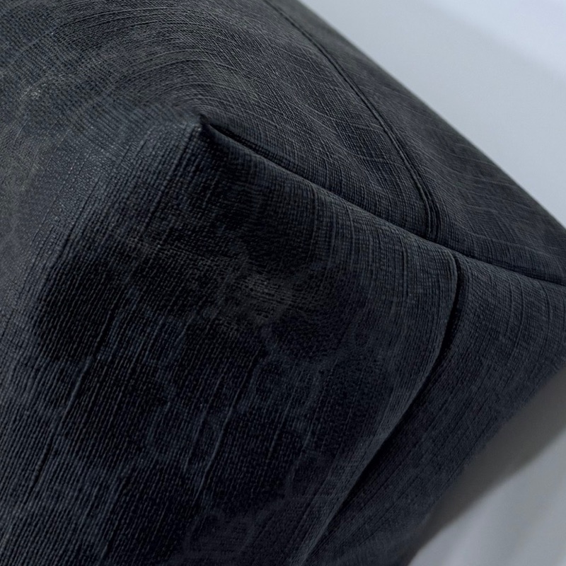 GUCCI pvc GG 壓紋 黑色 托特包 肩背包 斜背包 側背包 登機包 登機袋 購物袋 購物包-39