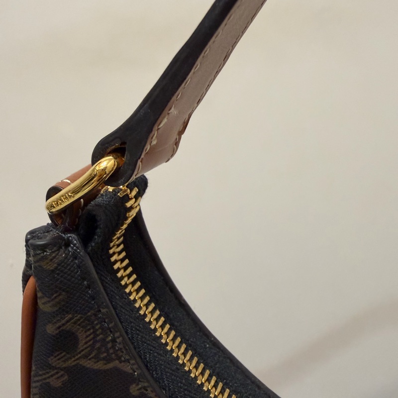 CELINE AVA 標誌印花及牛皮革手袋-1