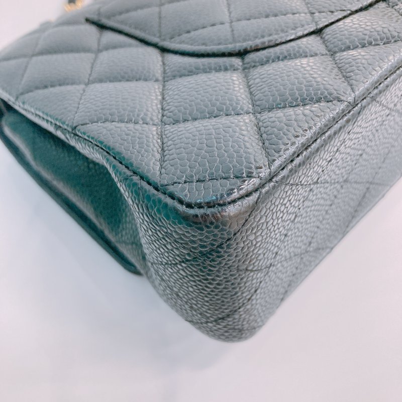 MS0483 Chanel 香奈兒 經典 翻蓋 中號 魚子醬牛皮 荔枝紋 黑金 Classic Flap Medium Caviar Black x GHW-7