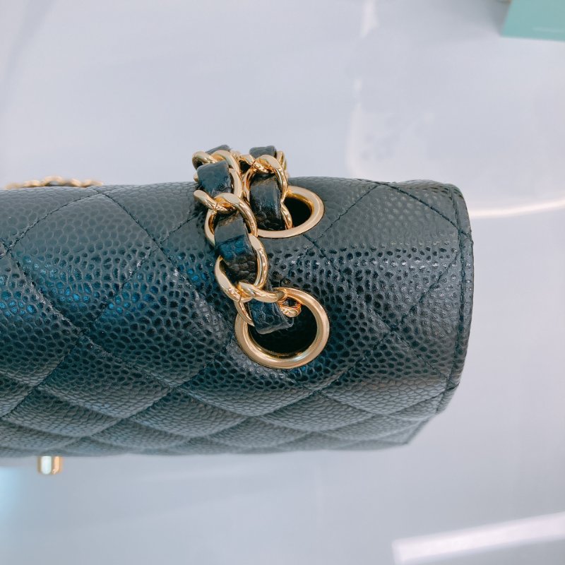 MS0483 Chanel 香奈兒 經典 翻蓋 中號 魚子醬牛皮 荔枝紋 黑金 Classic Flap Medium Caviar Black x GHW-11