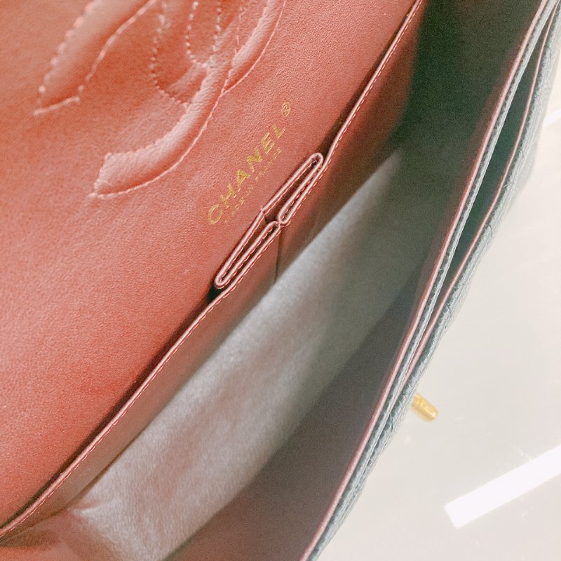 MS0483 Chanel 香奈兒 經典 翻蓋 中號 魚子醬牛皮 荔枝紋 黑金 Classic Flap Medium Caviar Black x GHW-16