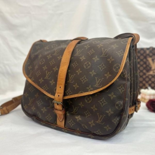 Louis Vuitton 經典老花 雙子星 馬鞍包 中古 vintage 特價出清-0
