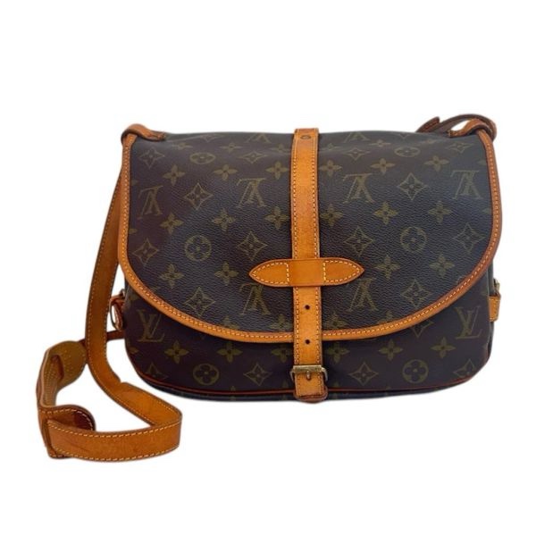 Louis Vuitton 經典老花 雙子星 馬鞍包 中古 vintage 特價出清-3