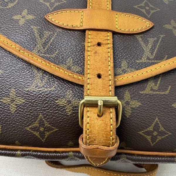 Louis Vuitton 經典老花 雙子星 馬鞍包 中古 vintage 特價出清-7