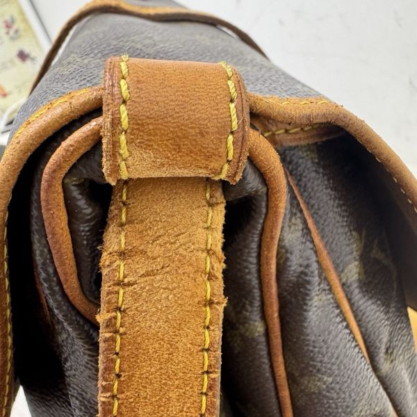 Louis Vuitton 經典老花 雙子星 馬鞍包 中古 vintage 特價出清-9