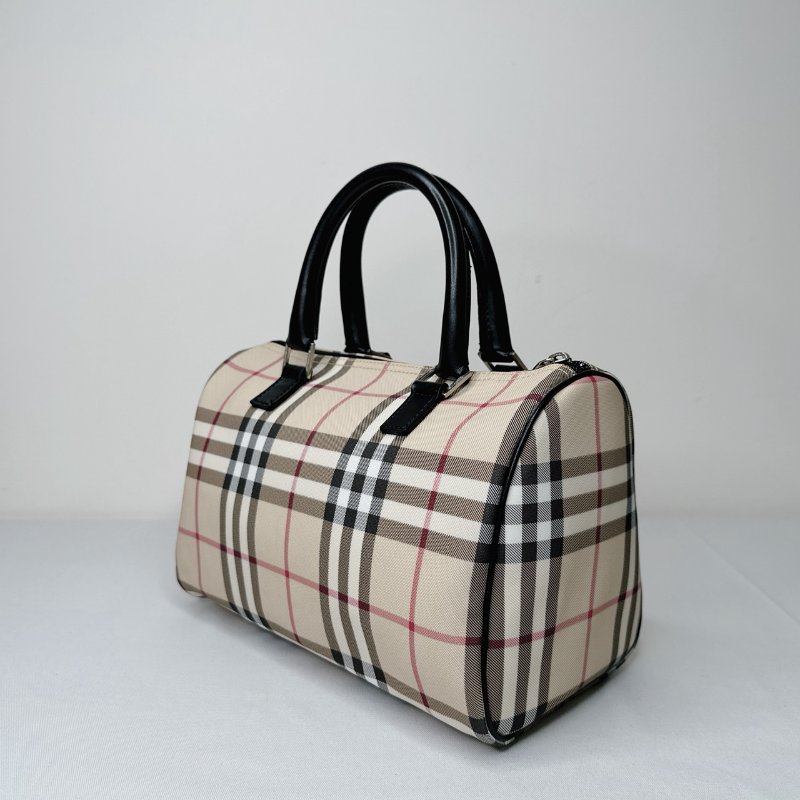 BURBERRY Nova經典格紋波士頓包-4
