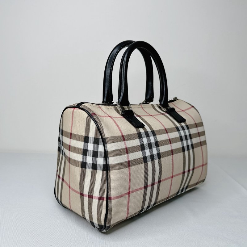 BURBERRY Nova經典格紋波士頓包-5